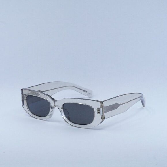 🕶️ New Saint Laurent SL697 003 Sunglasses - Transparent Beige Frame - Picture 1 of 10